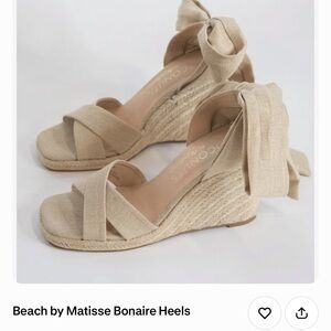 Matisse Beige Wedge Sandals